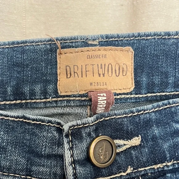 DRIFTWOOD Denim Flare Jeans with Floral Details - Picture 2 of 5